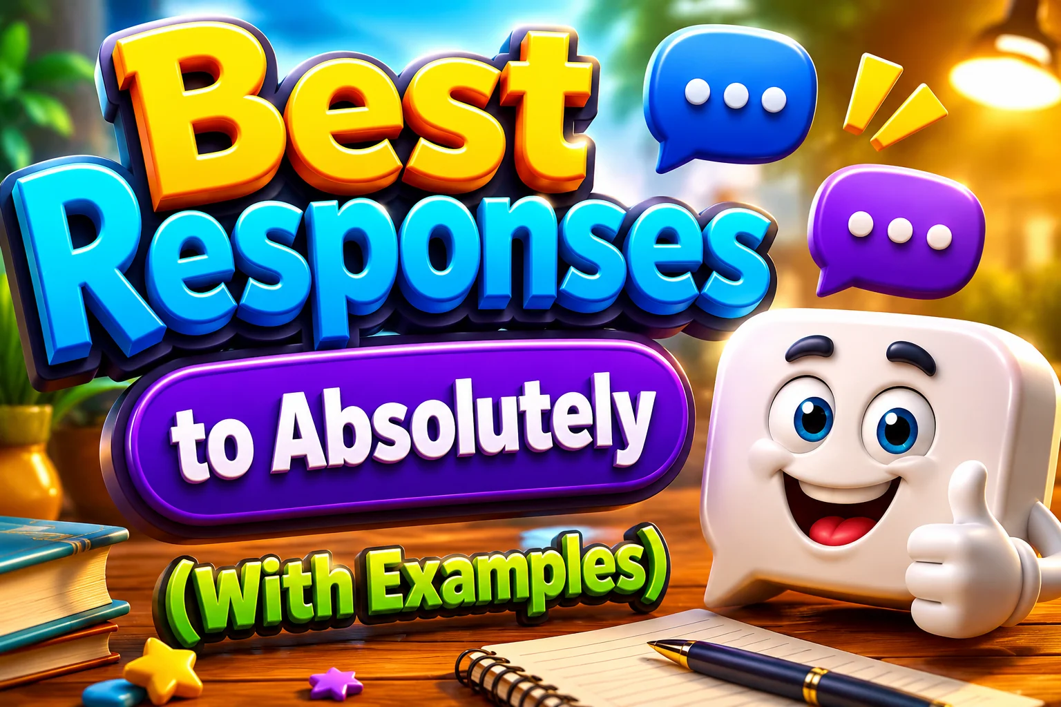 Best Responses to Absolutely (With Examples)