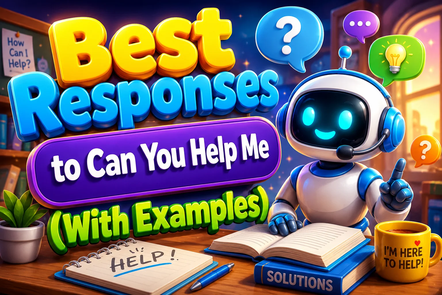 Best Responses to Can You Help Me