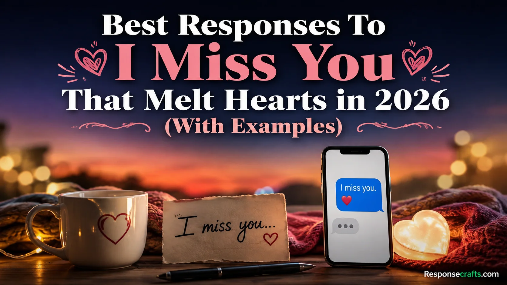 Best Responses To I Miss You That Melt Hearts