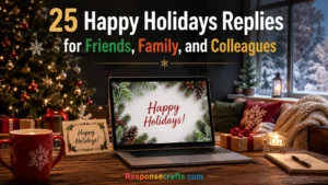 Happy Holidays Replies for Friends, Family, and Colleagues