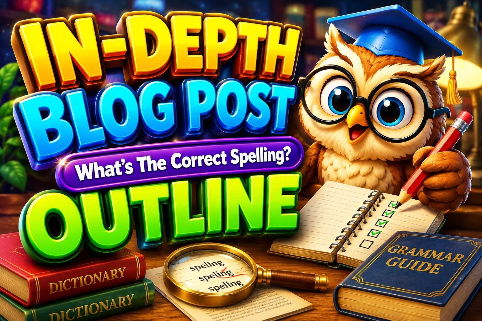 In-Depth Blog Post Outline: What's The Correct Spelling?