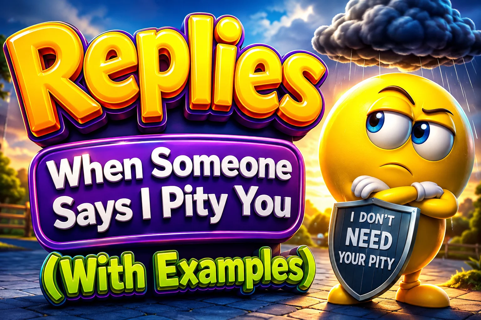 Replies When Someone Says I Pity You