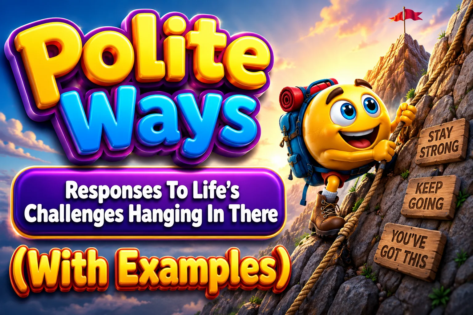 Responses To Life’s Challenges Hanging In There (With Examples)