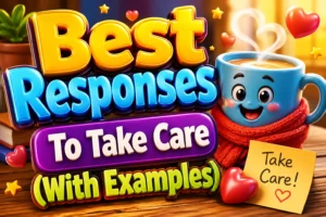 Best Responses To Take Care (With Examples)