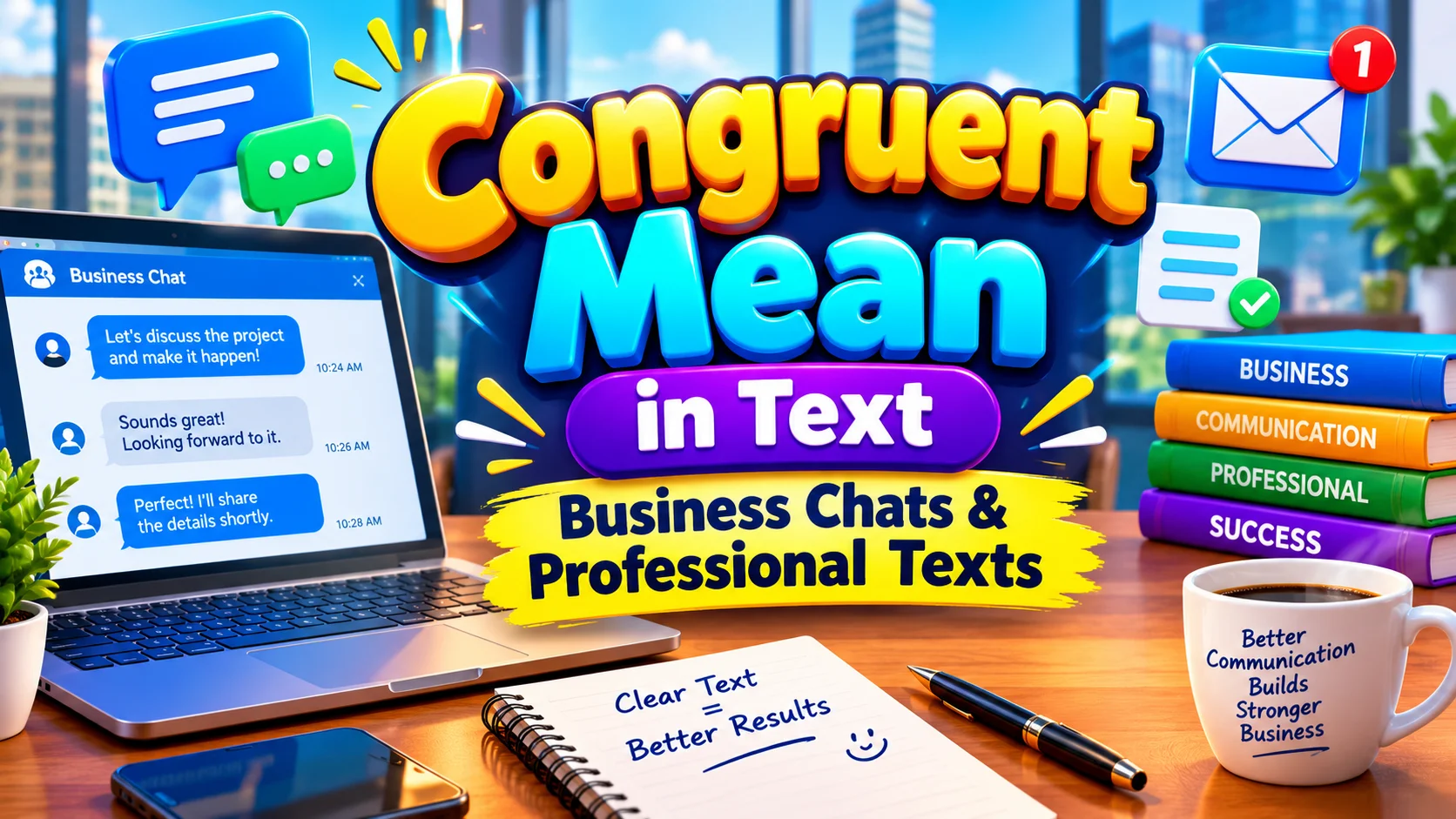 Congruent Mean in Text: Business Chats & Professional Texts