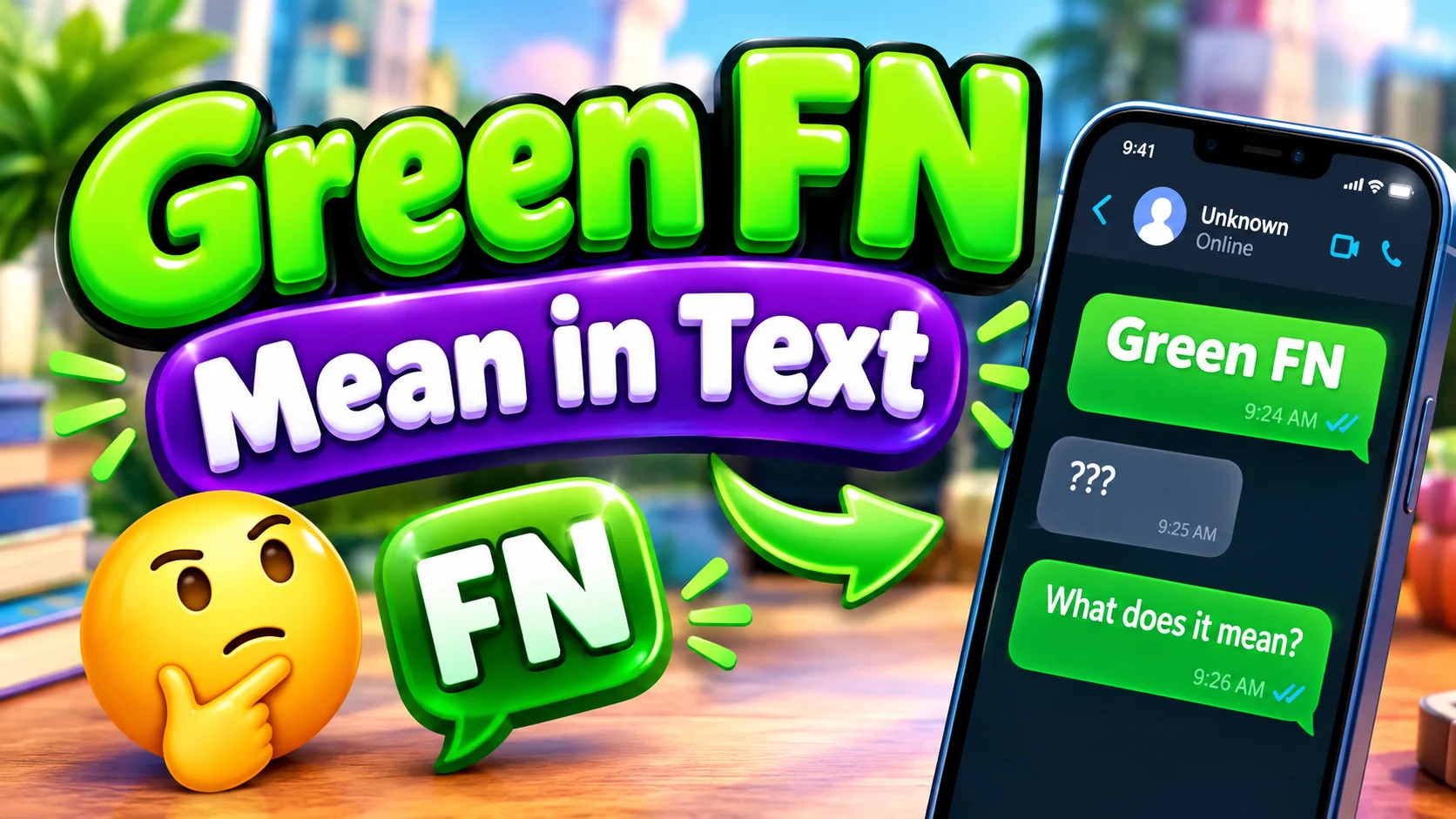 Green FN Mean in Text: Online Chat & Gaming Messages