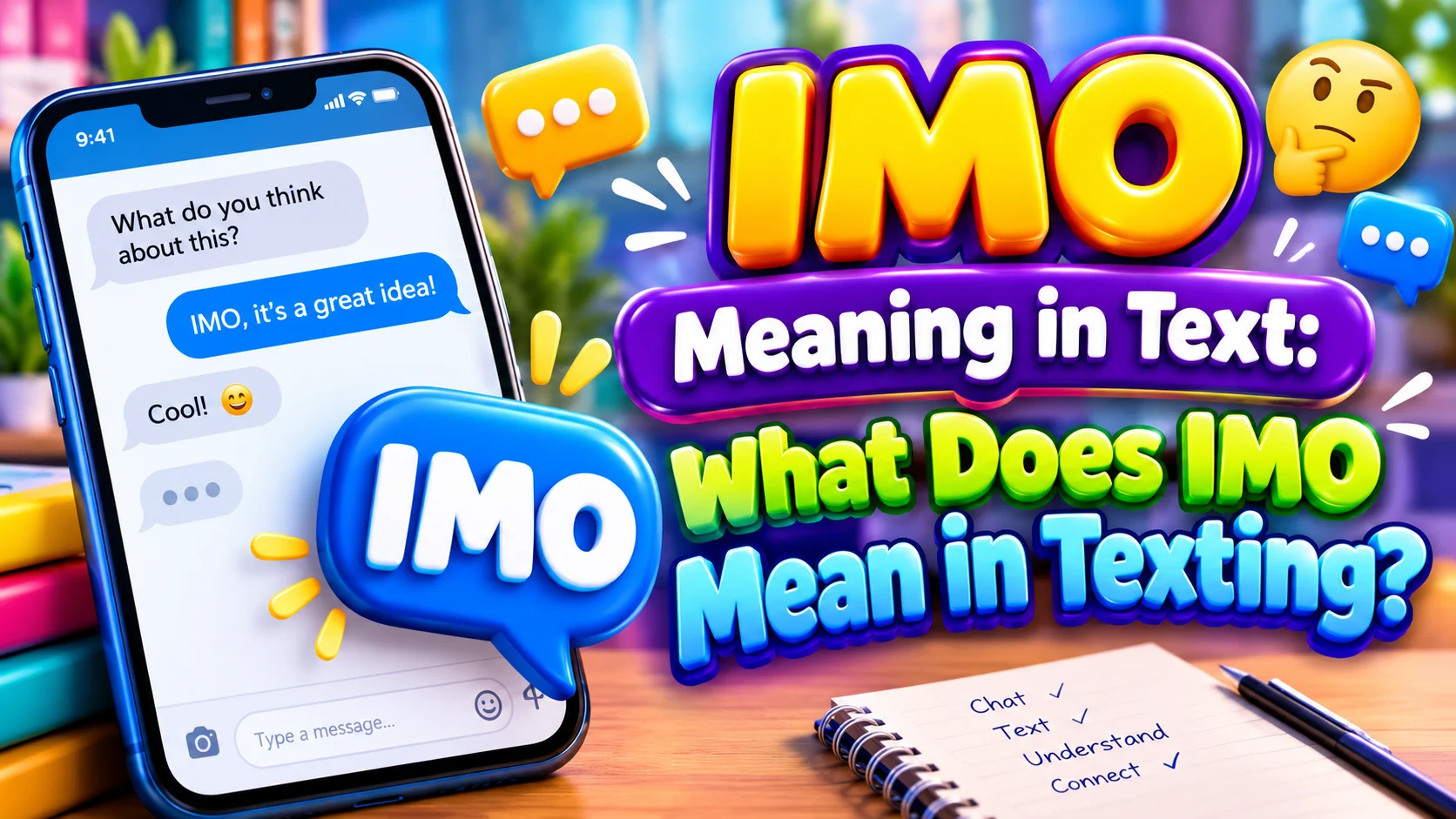 IMO Meaning in Text