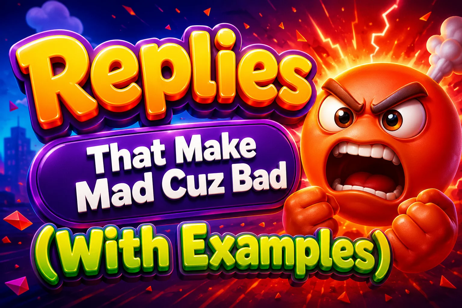 Replies That Make Mad Cuz Bad