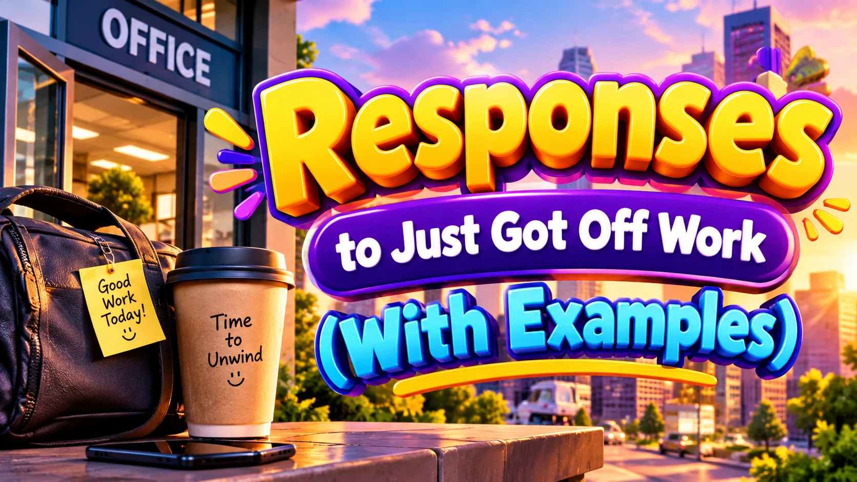 Responses to Just Got Off Work (With Examples)
