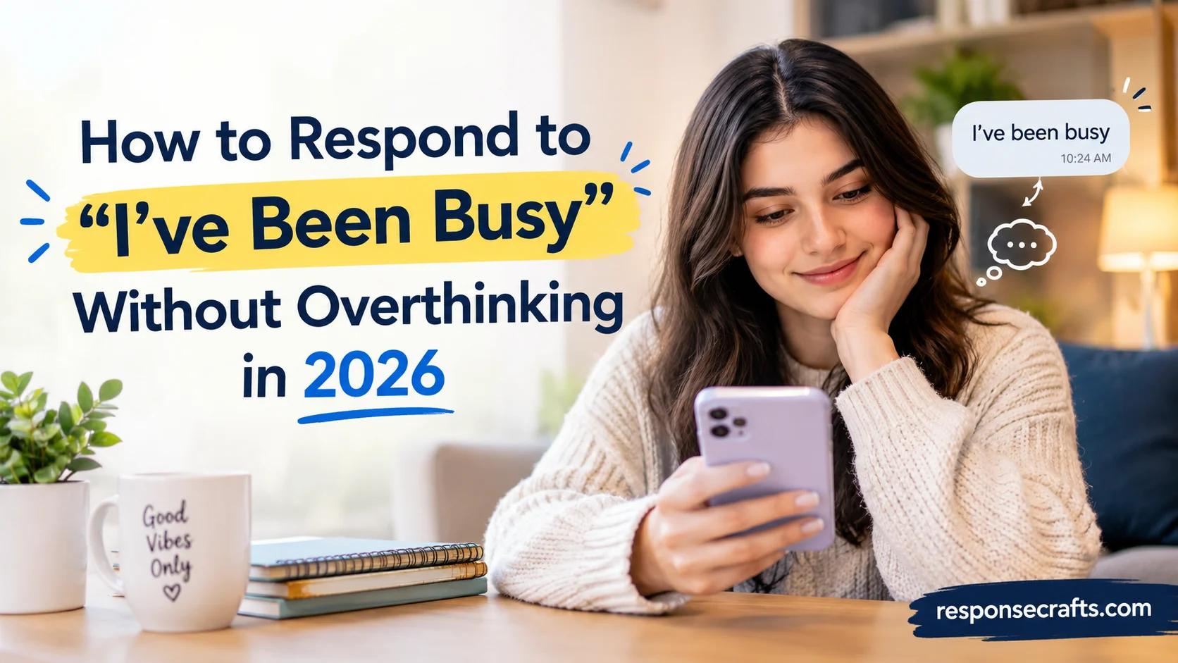 How to Respond to “I’ve Been Busy” Without Overthinking