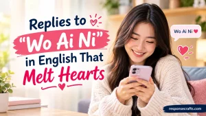 Replies to “Wo Ai Ni” in English That Melt Hearts