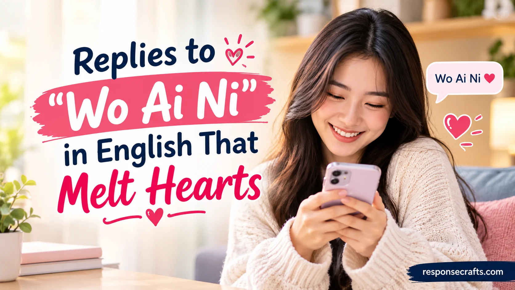 Replies to “Wo Ai Ni” in English That Melt Hearts