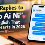 Replies to “Wo Ai Ni” in English That Melt Hearts