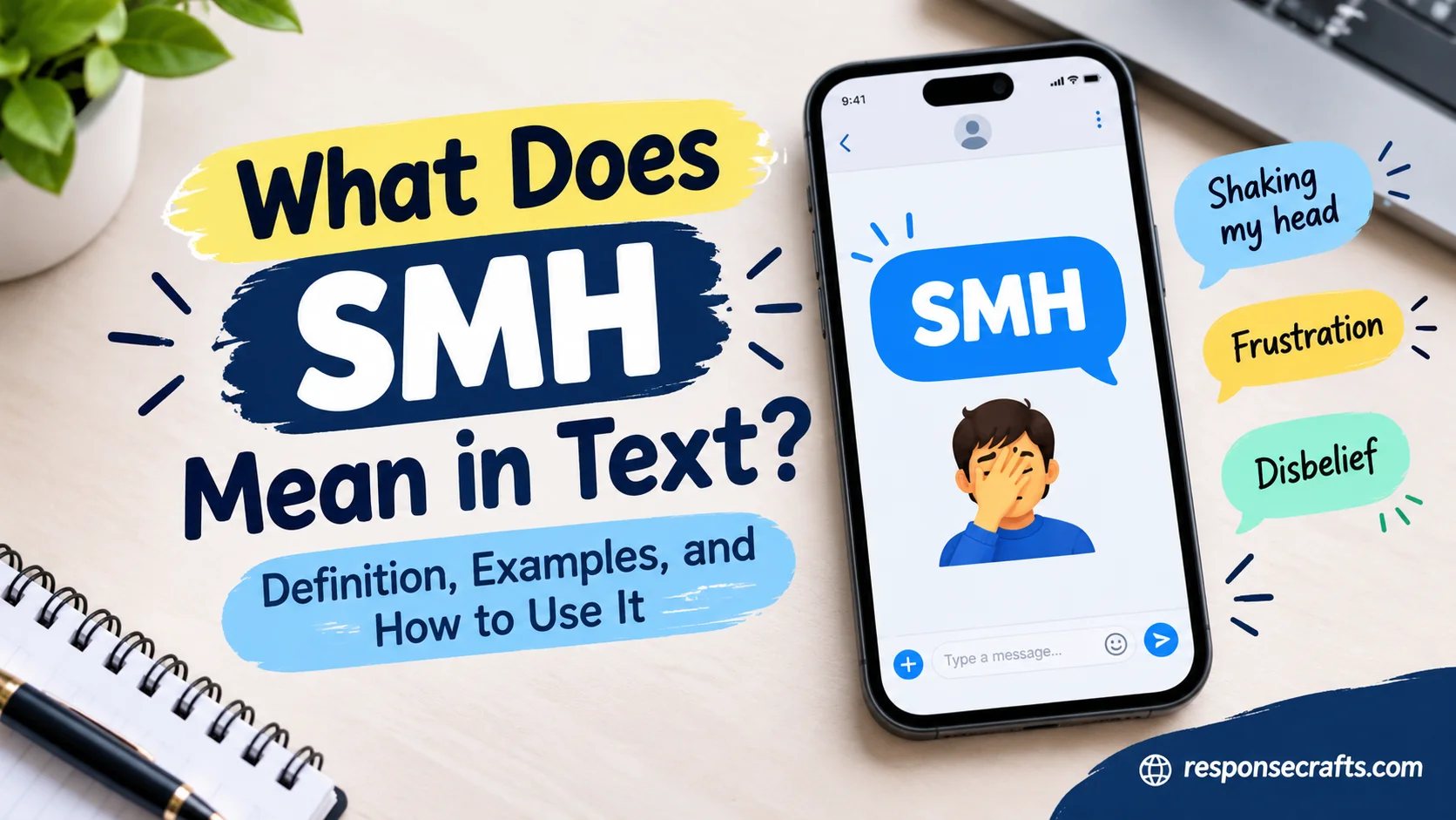 What Does SMH Mean in Text? Definition, Examples, and How to Use It